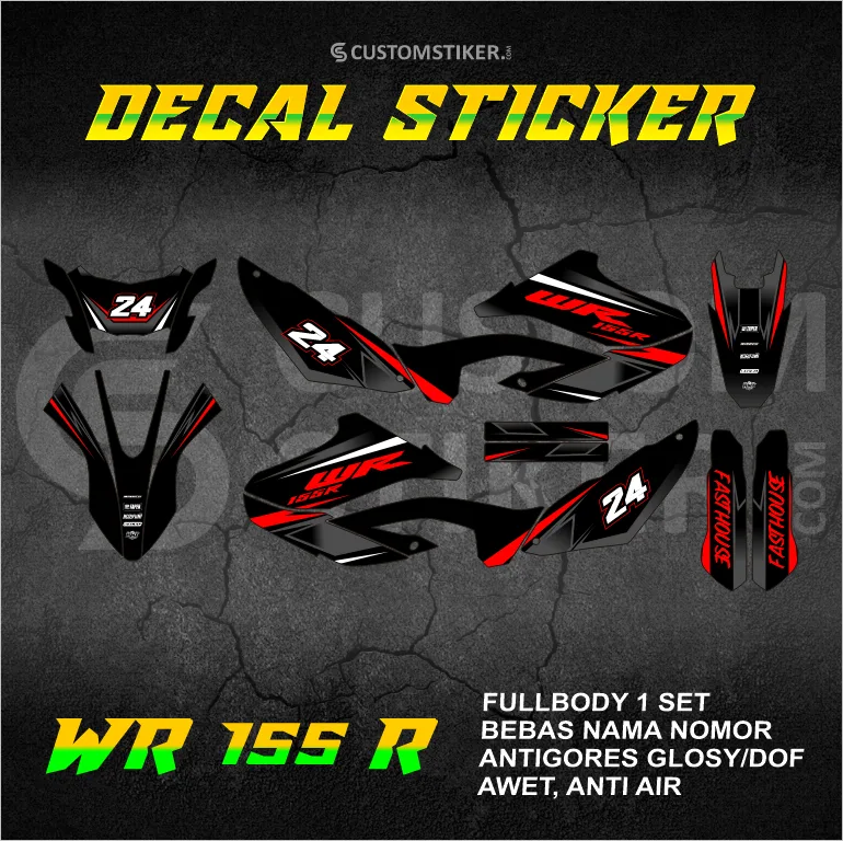 DECAL WR 155 R 2019-2025 (003) STIKER YAMAHA 2020 2021 2022 2023 2024 FULLBODY