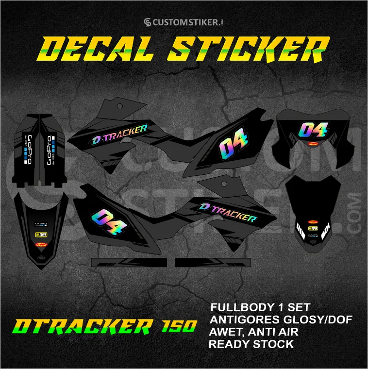 DECAL DTRACKER 150 STIKER READY STOCK KAWASAKI DTX SE 2016 2017 2018 2019 2020 2021 2022 2023 FULLBODY
