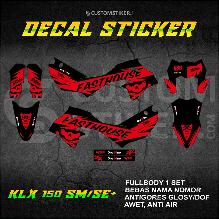 DECAL KLX 150 SM 2023-2026 (010) STIKER KAWASAKI LX S SE+ NEW 2024 2025 FULLBODY
